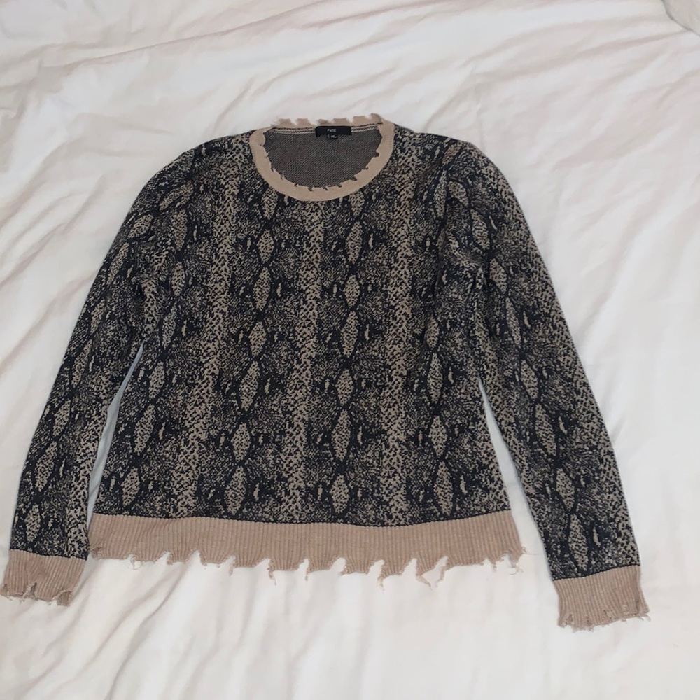 Womens snake print sweater